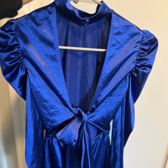 Puff Sleeve Mini Dress - Picture 8 of 9